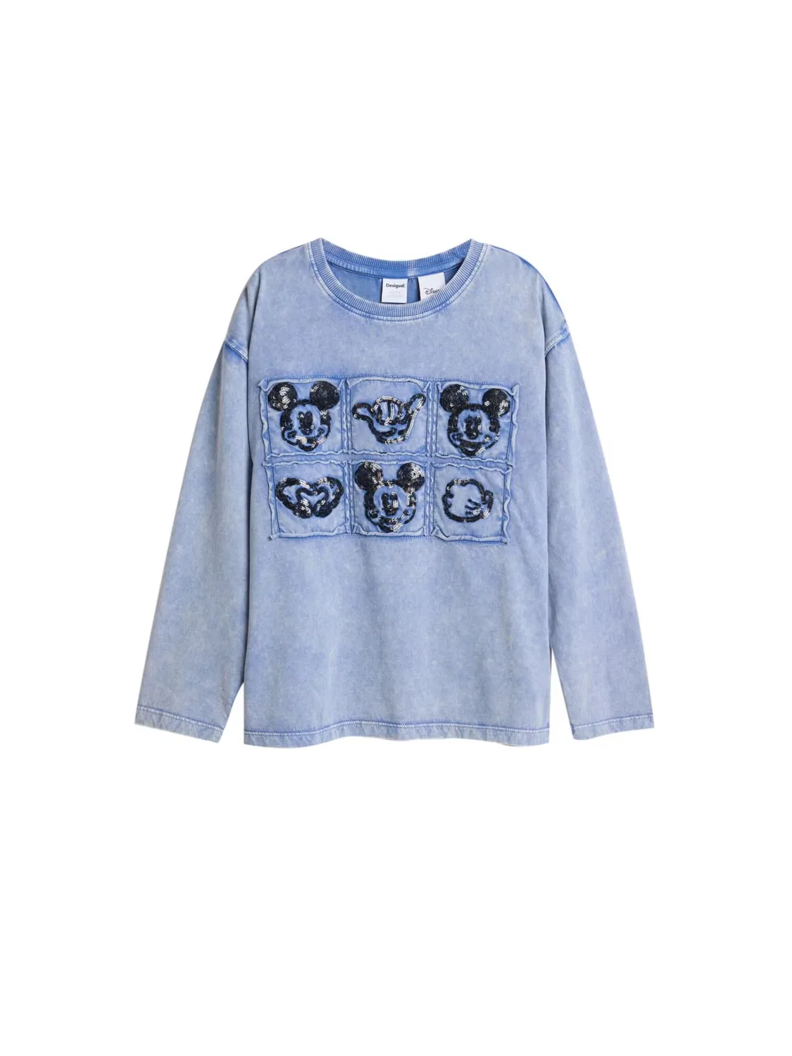 Рубашка Desigual синего цвета
