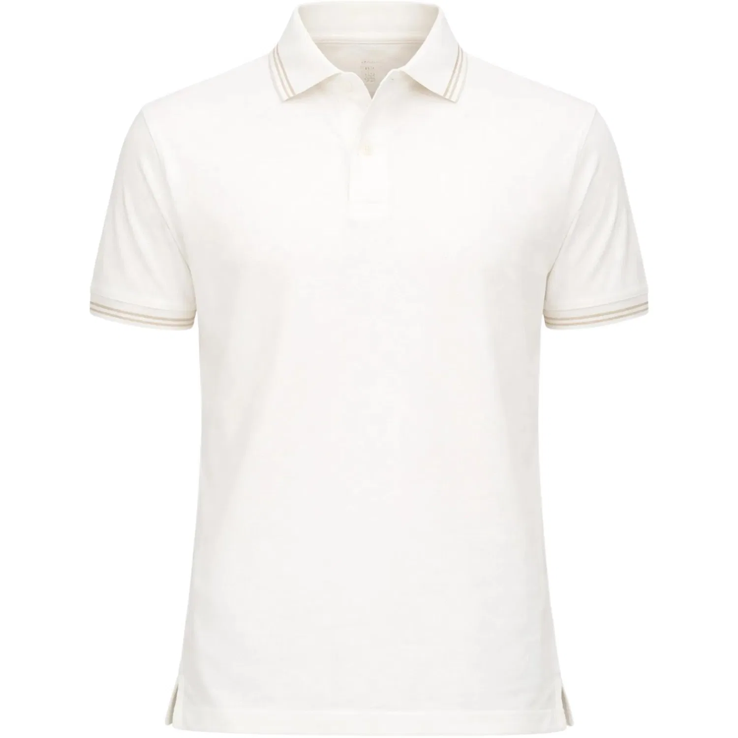 Поло с трикотажной отделкой EMPORIO ARMANI, White