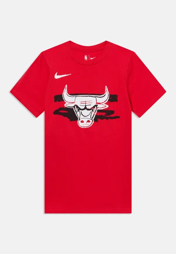 Футболка Nike Performance NBA Chicago Bulls Tee Print, университетский красный — фото 3