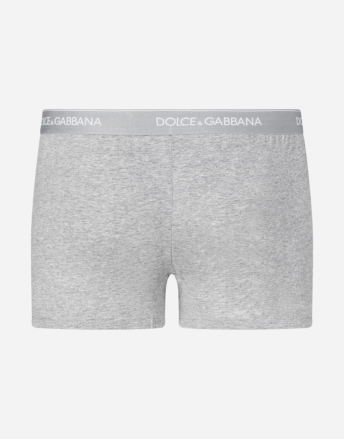 Двухупаковка боксеров из эластичного хлопка стандартного кроя Dolce & Gabbana, серый — фото 2