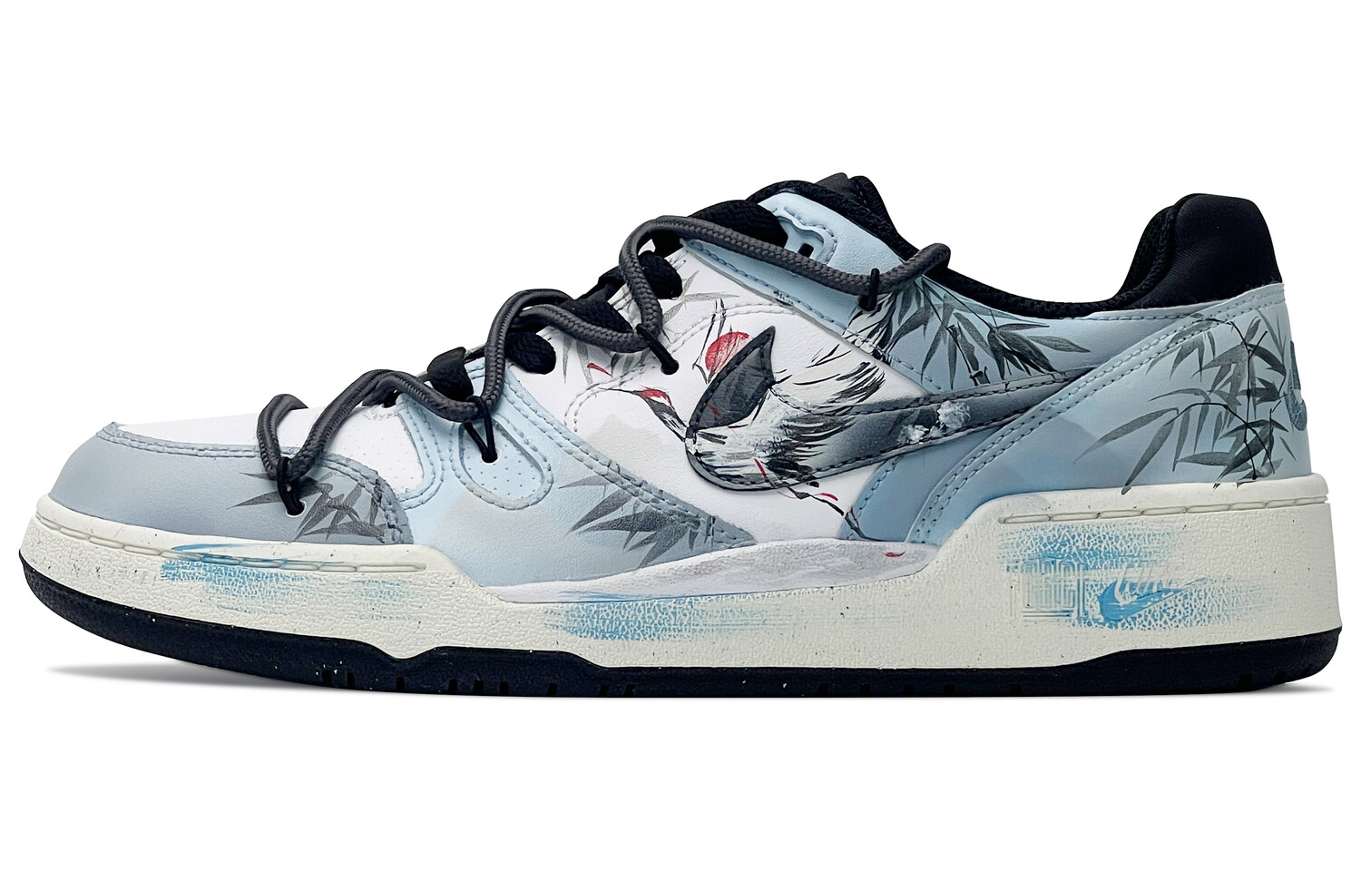

Кроссовки Nike Full Force Skateboarding Shoes Men Low-top Blue/white, синий