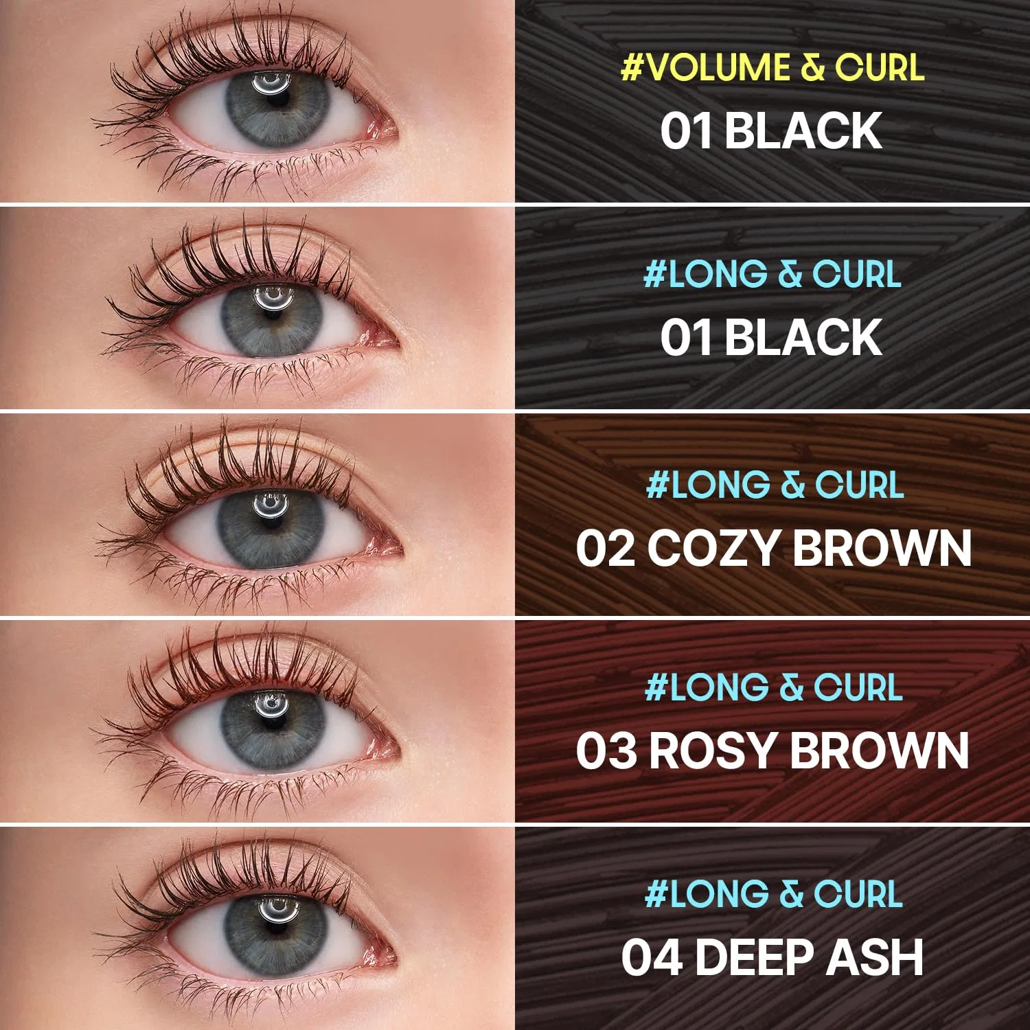 Водостойкая удлиняющая тушь для ресниц «Perfect Setting Waterproof Mascara Long & Curl» от COSNORI Cosnori — фото 3