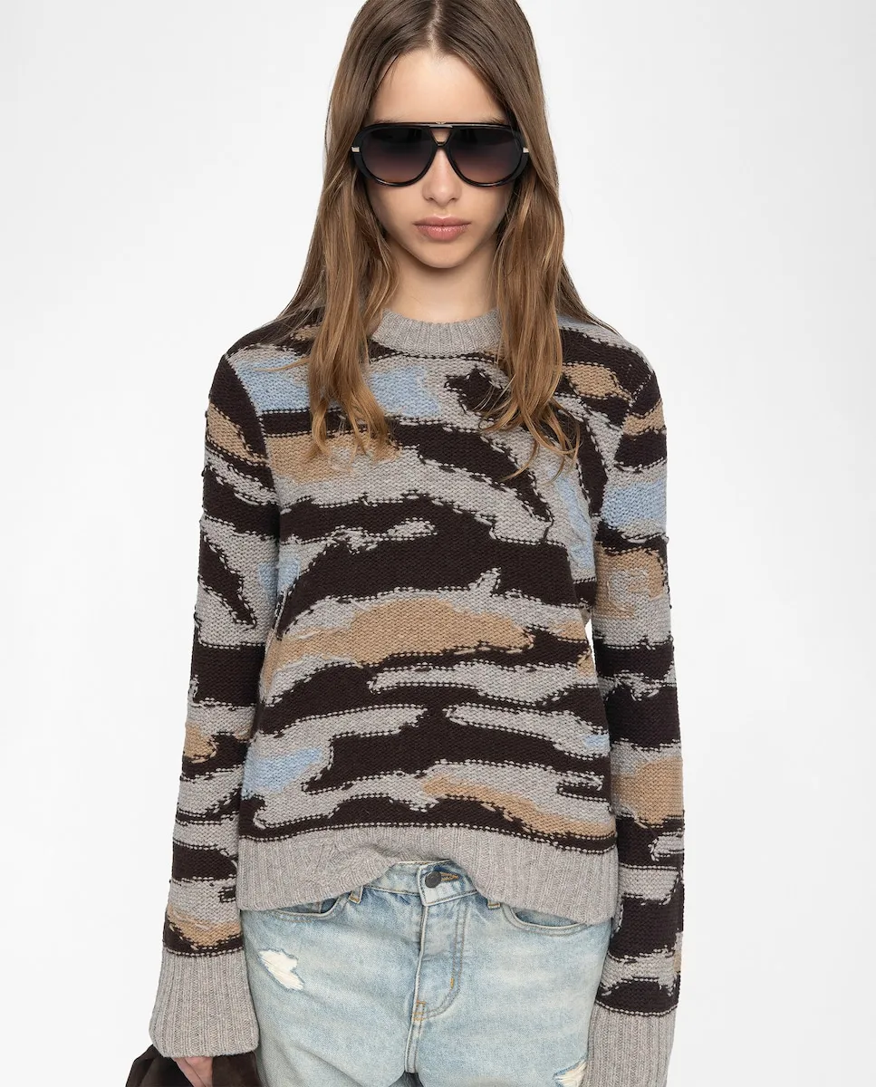 

Женский джемпер Malty из 100% мериносовой шерсти Zadig & Voltaire, серый