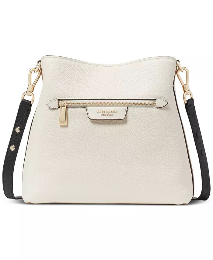 

Маленькая сумка на плечо Hudson из шагреневой кожи с цветными блоками Kate Spade New York, бежевый