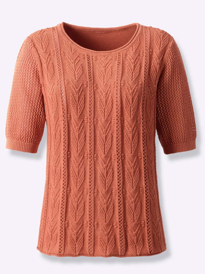 

WITT WEIDEN Свитер с короткими рукавами цвета папайи