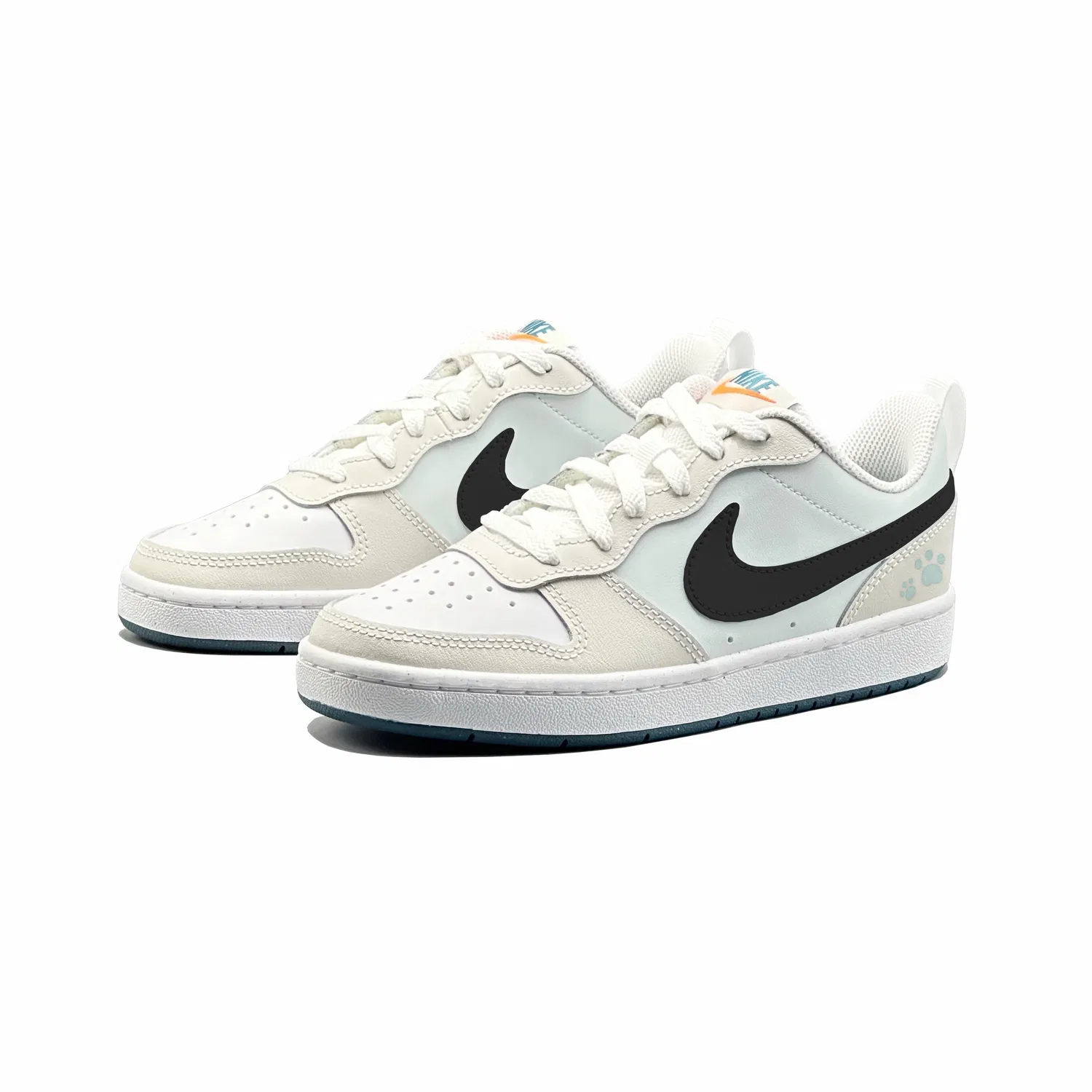 Кроссовки для скейтбординга Court Borough 2 Matcha Maris Sal Leather Low top Kids', унисекс Nike, Light Green — фото 4