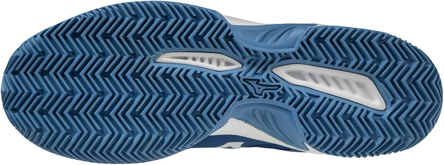 Кроссовки Mizuno Herren Breakshot 3 CCTennisschuh, Tblue Wht Jasperblue — фото 2