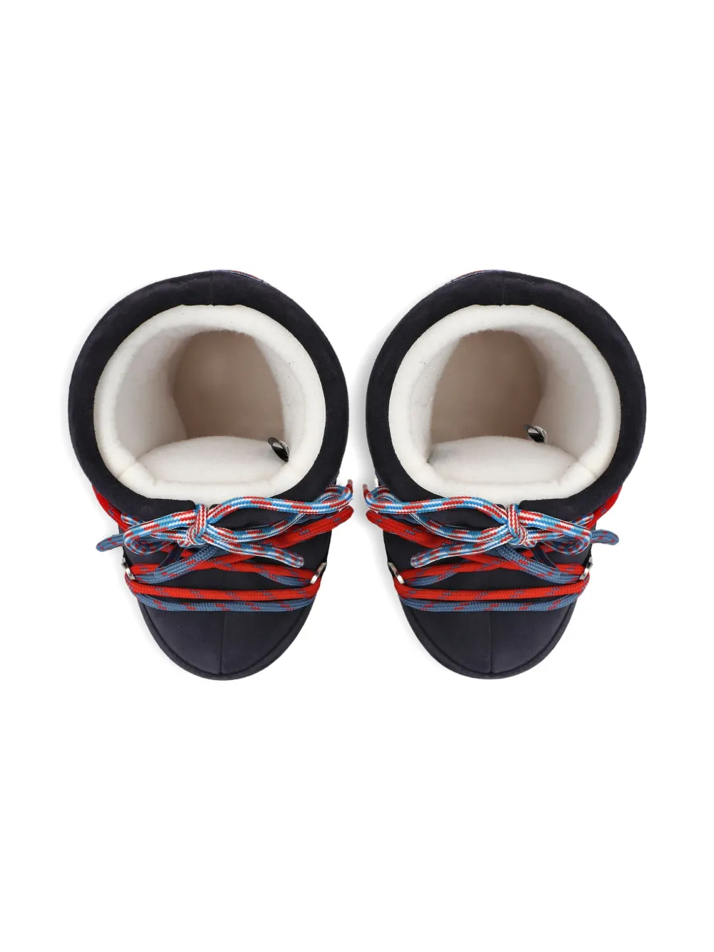 Замшевые шнурованные сноубутсы MB Icon Moon Boot Kids, синий — фото 4