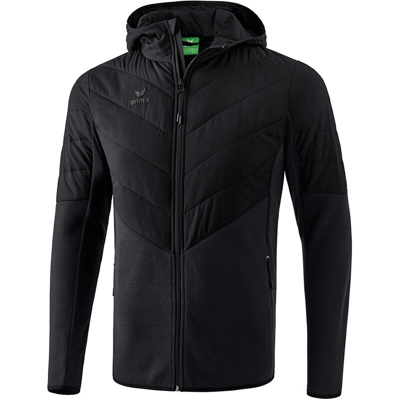 

Стеганый/Кардиган с капюшоном Erima, черный