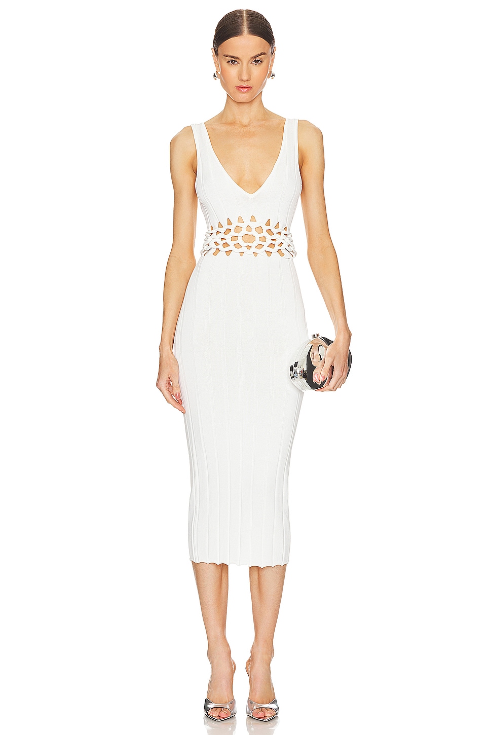 

Платье миди x revolve evelyn Michael Costello, белый