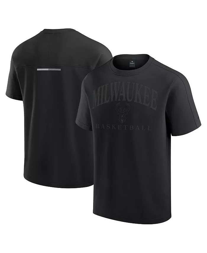 

Мужская черная футболка Milwaukee Bucks Flex Tri-Blend Fanatics