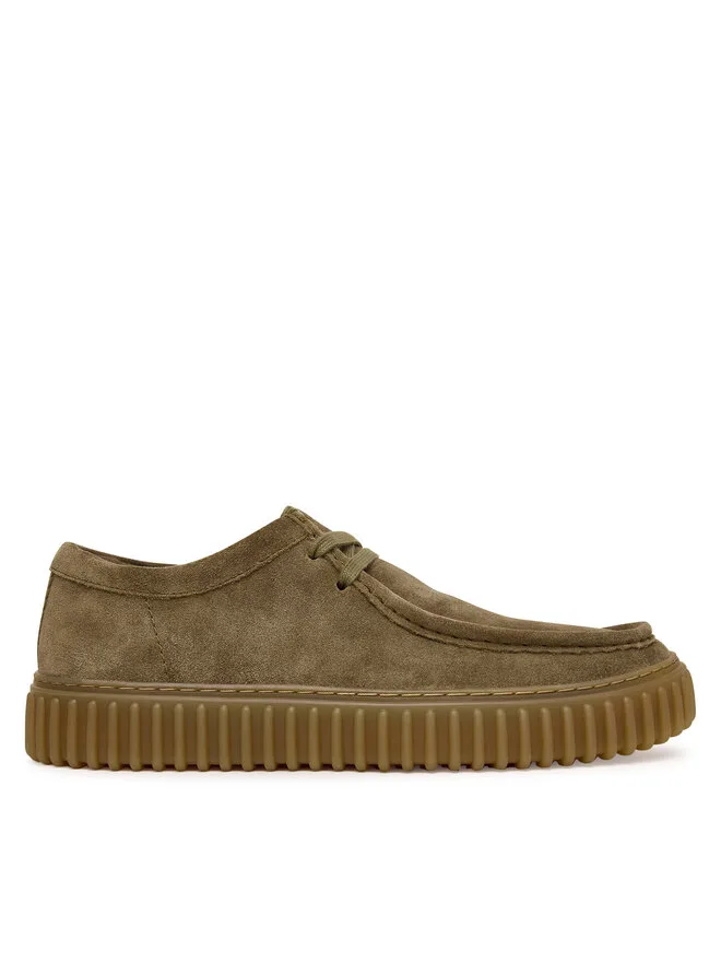 Clarks Torhill Lo 26187378 зеленые низкие туфли