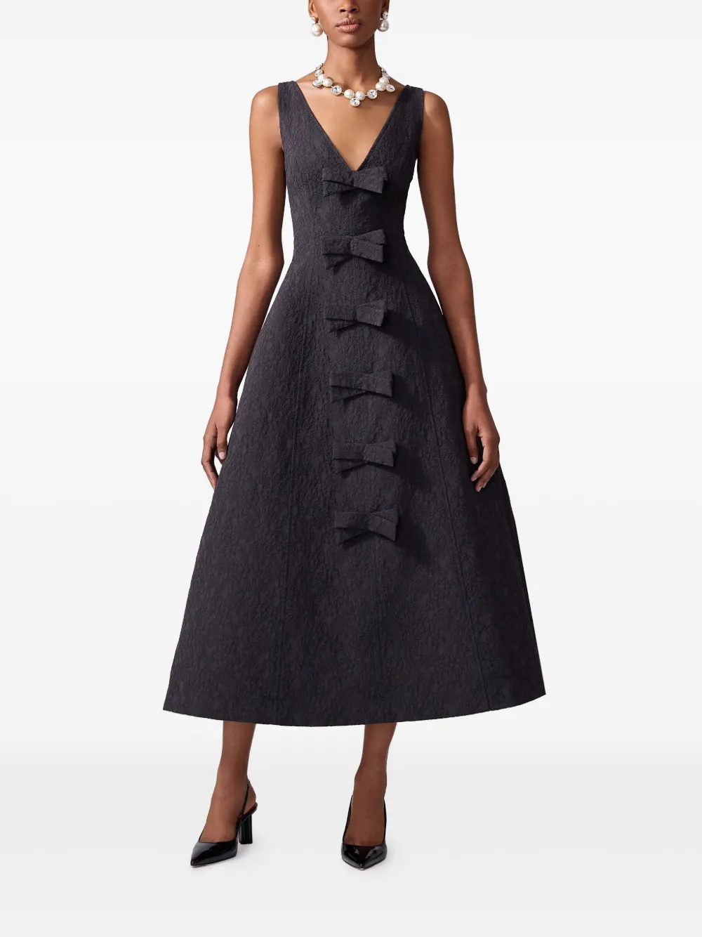 

Платье мини с эффектом клоке Carolina Herrera, черный