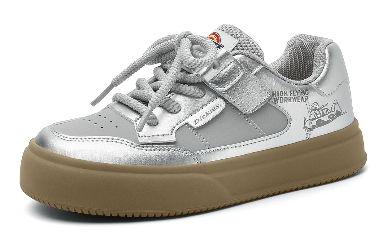 Антискользящие износостойкие низкие скейтерские кроссовки Silver Kids' Dickies — фото 2