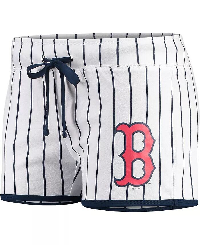 

Женские белые, темно-синие шорты для сна Boston Red Sox Vigor Concepts Sport