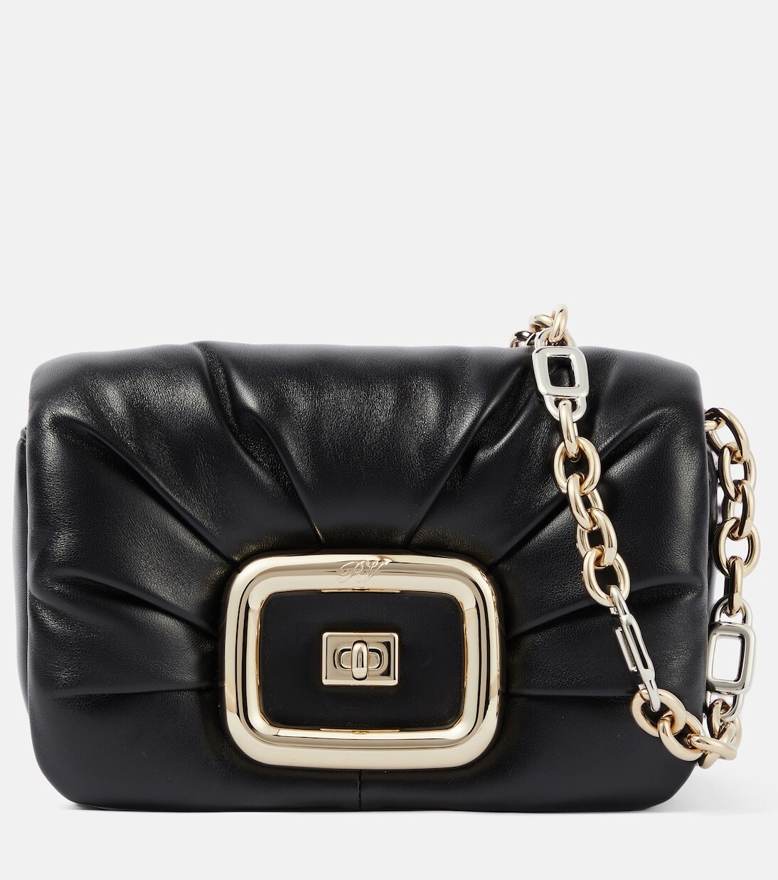 

Кожаная сумка через плечо viv' mini Roger Vivier, черный