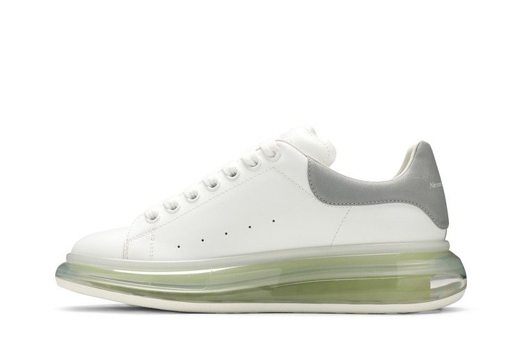 Кроссовки Alexander McQueen Alexander McQueen Oversized Sneaker 'Transparent Sole - White Gunmetal', белый — фото 4