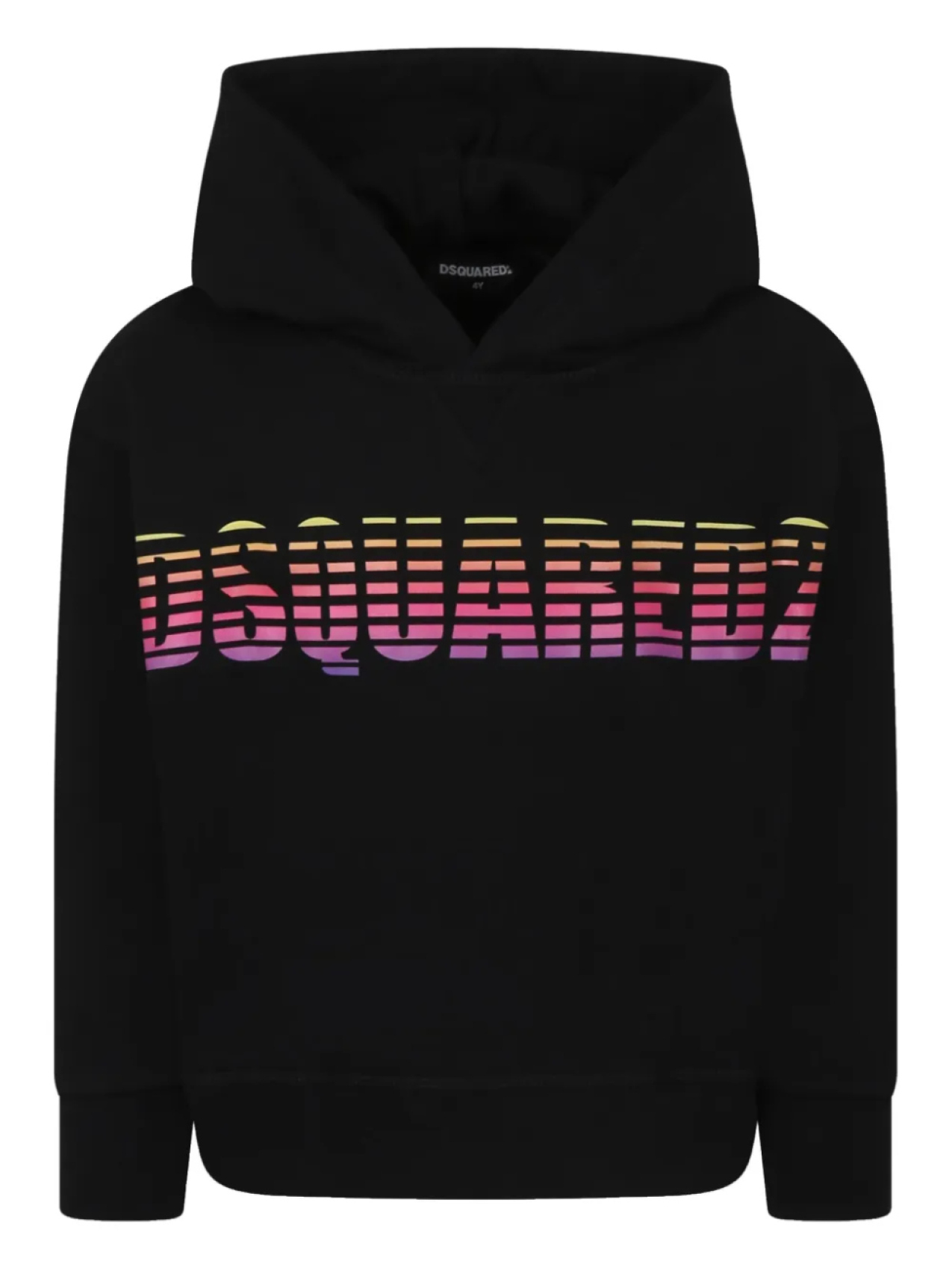 

DSQUARED2 KIDS хлопковая толстовка с капюшоном, черный
