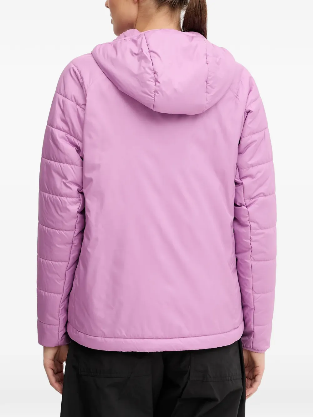 Стеганая куртка с капюшоном Adidas, розовый — фото 3