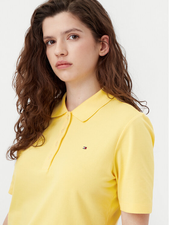 Рубашка поло стандартный крой 1985 WW0WW43224 Tommy Hilfiger, желтый — фото 4