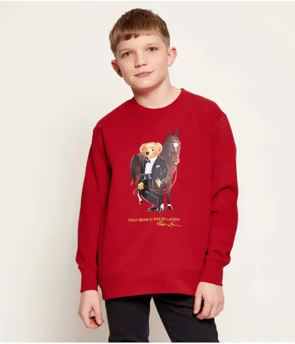 Толстовка TERRY regular fit Polo Ralph Lauren, красный