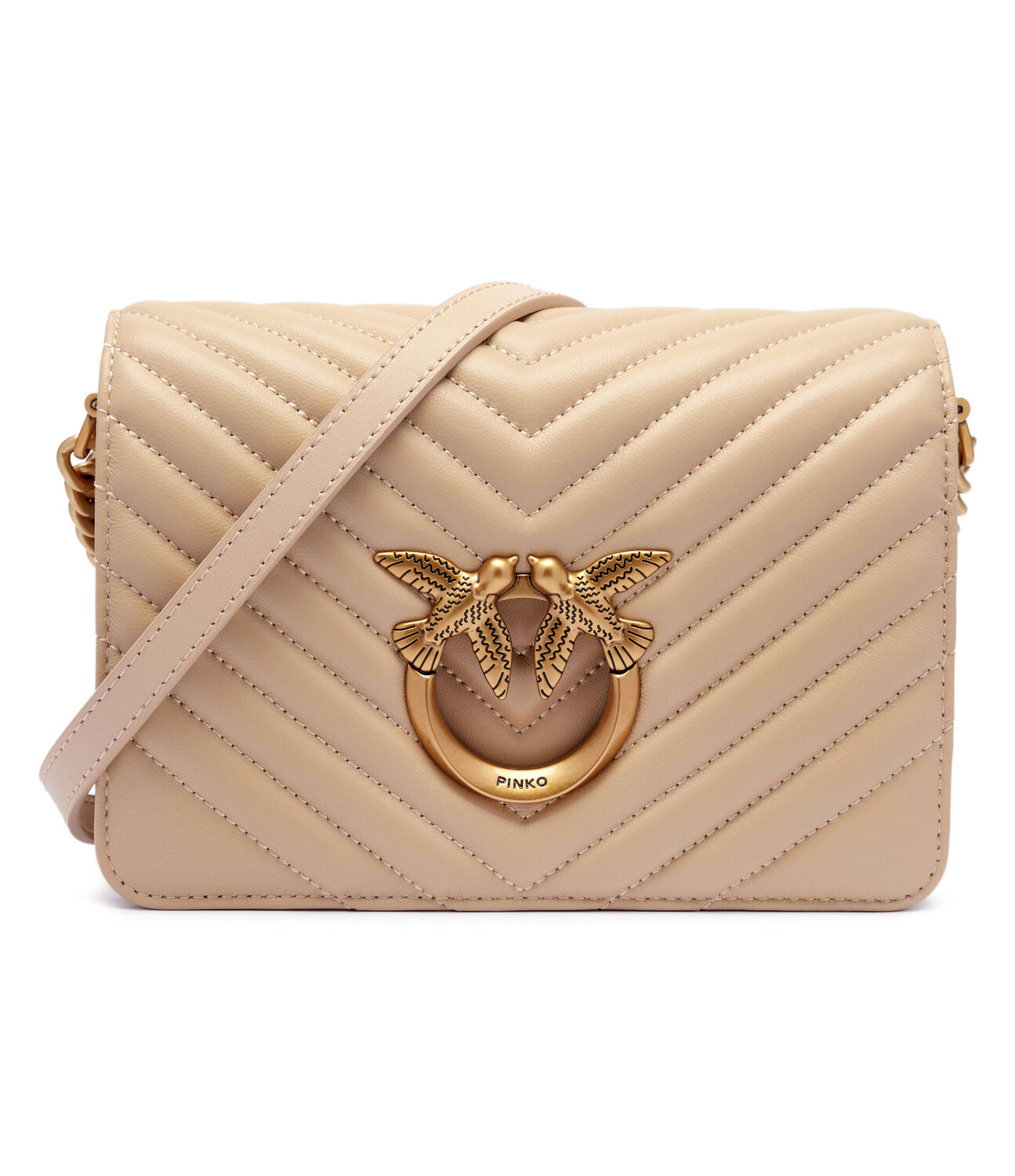 

Сумка через плечо Pinko LOVE CLICK MINI SHEEP, бежевый