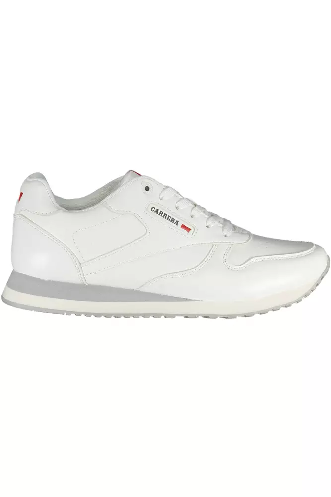

Белые мужские кроссовки из эко-кожи Carrera