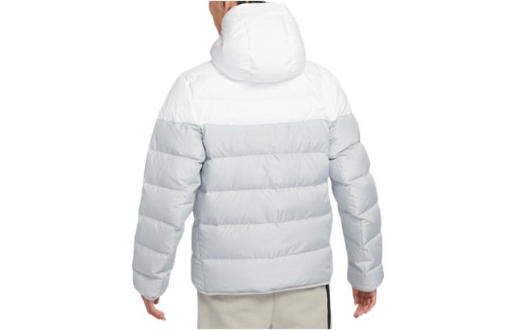 Куртка Nike Sportswear NSW Wind Runner Fill Down Hoodie Jacket DV0754-100, белый — фото 2