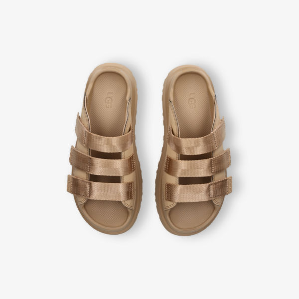 Сандалии плетёные Ugg Goldenglow на платформе, коричневый — фото 2