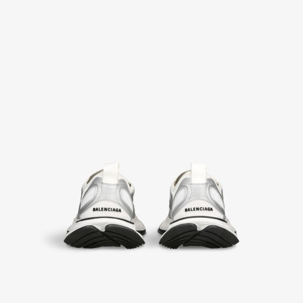 Низкие кроссовки Circuit из кожи и сетки с тисненым логотипом Balenciaga, белый — фото 4
