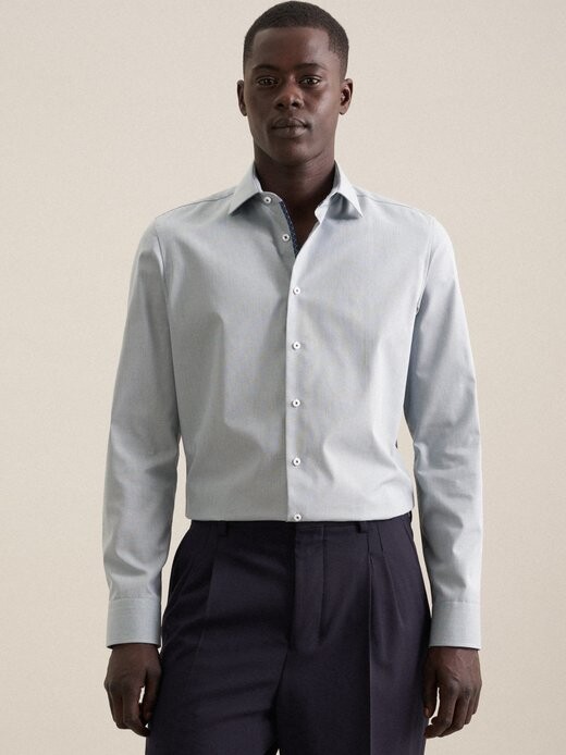 

Деловая рубашка узкого кроя с длинным рукавом Seidensticker, зеленый