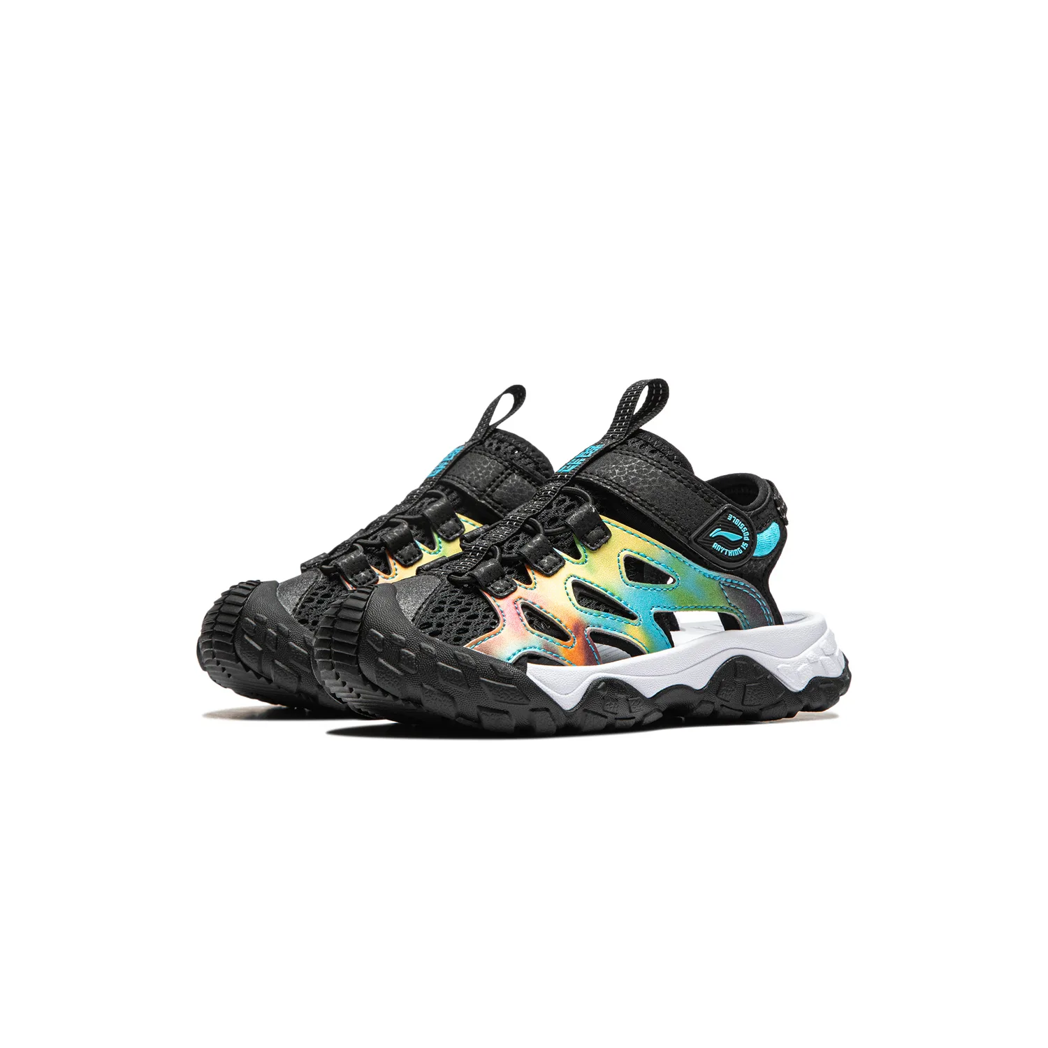 YOUNG Детские сандалии Li-Ning YOUNG Trek 2 KIDS черно-синие — фото 4