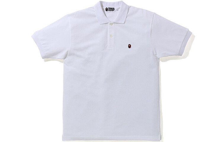 

Мужская рубашка поло Ape Head Series A Bathing Ape, белый