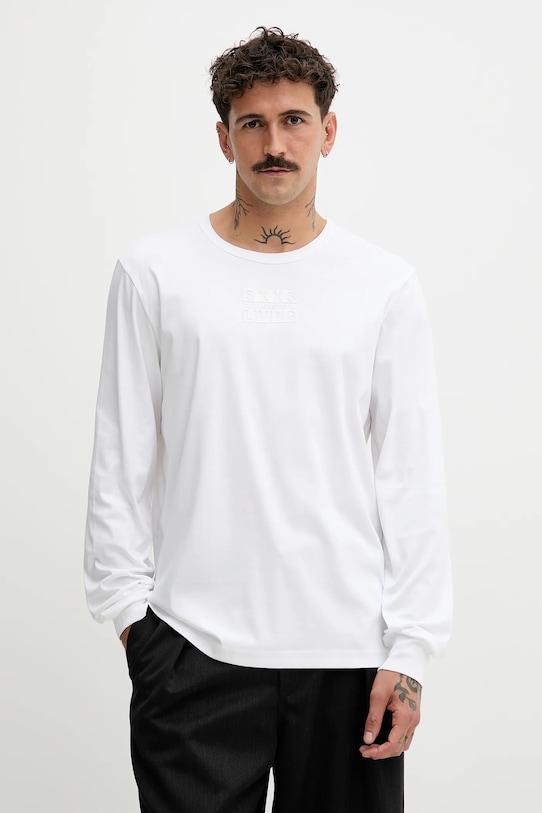 

Хлопковая футболка с длинным рукавом-MADJUST-LS-T1 Diesel, белый