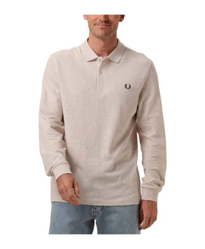 

Поло и футболка с длинными рукавами Fred Perry, бежевый