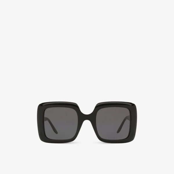

Солнцезащитные очки GG0896S в квадратной оправе из стекла и ацетата Gucci, черный