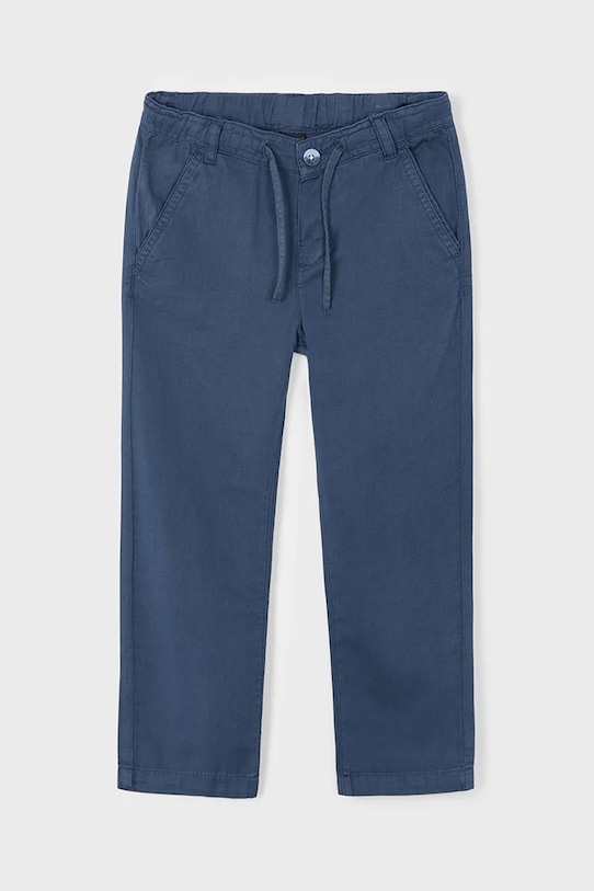 

Детские брюки с добавлением льна Mayoral, темно-синий