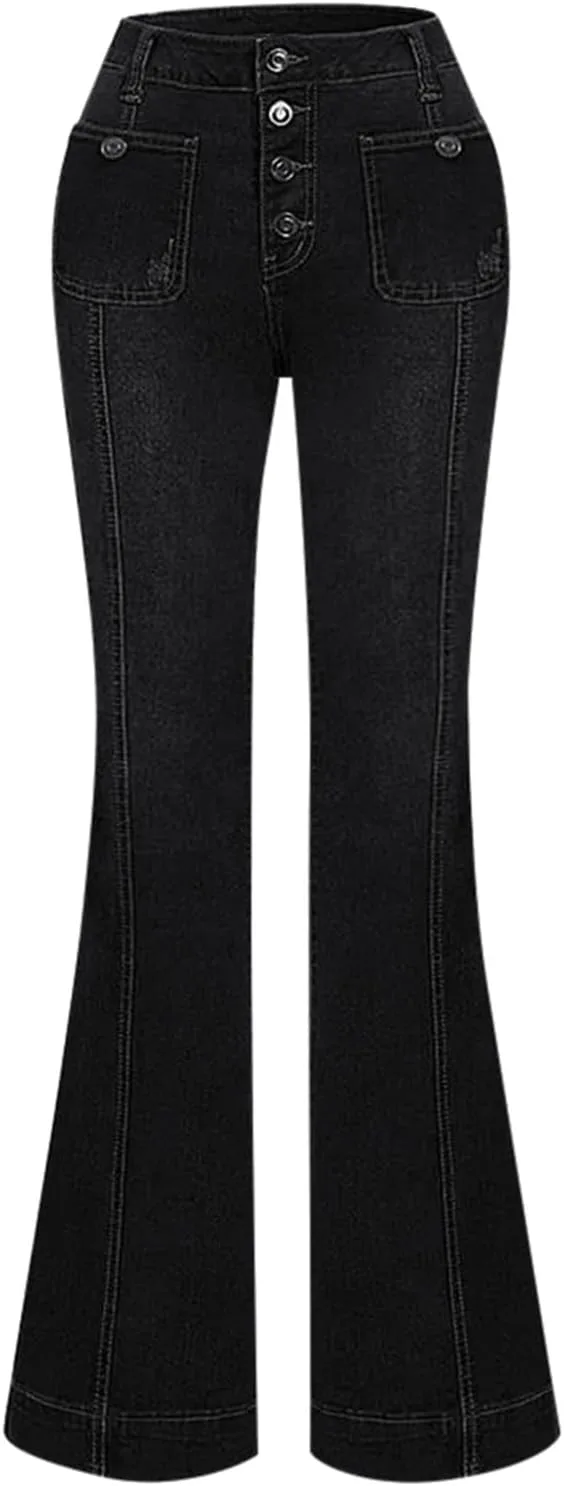 Женские джинсы mid rise slim fit с высокой талией и дизайном в стиле пэчворк — фото 4