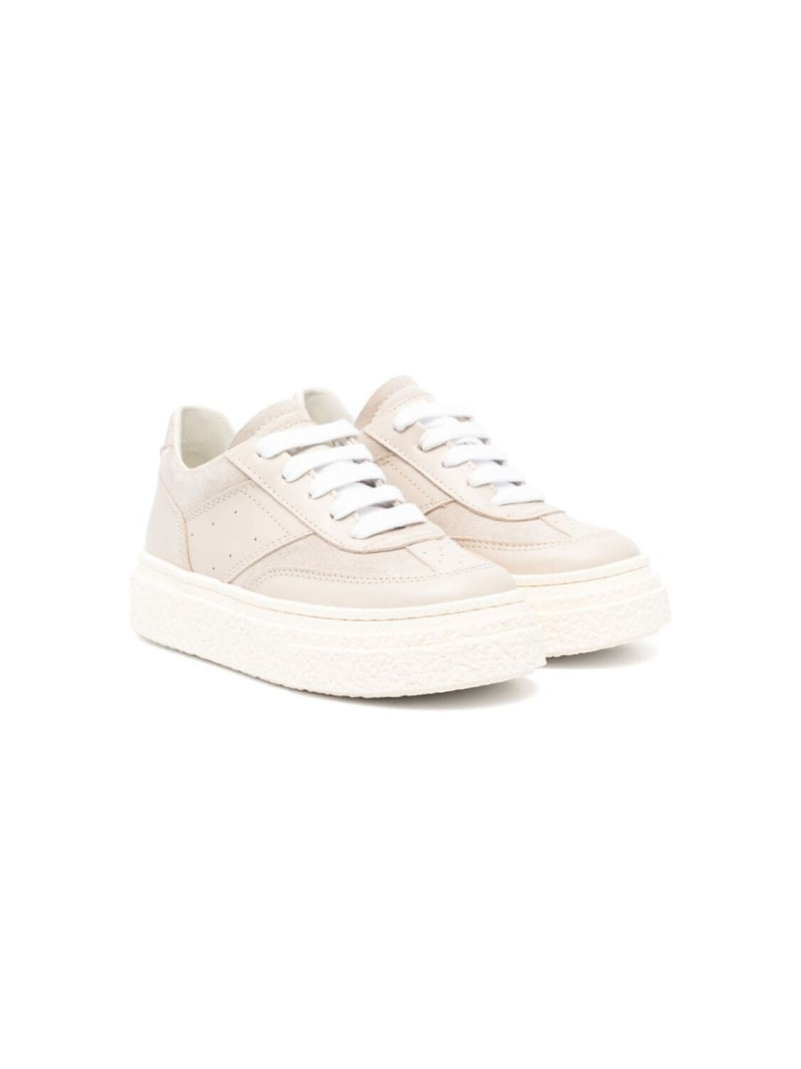 

MM6 Maison Margiela Kids кроссовки с нашивкой-логотипом, нейтральный цвет