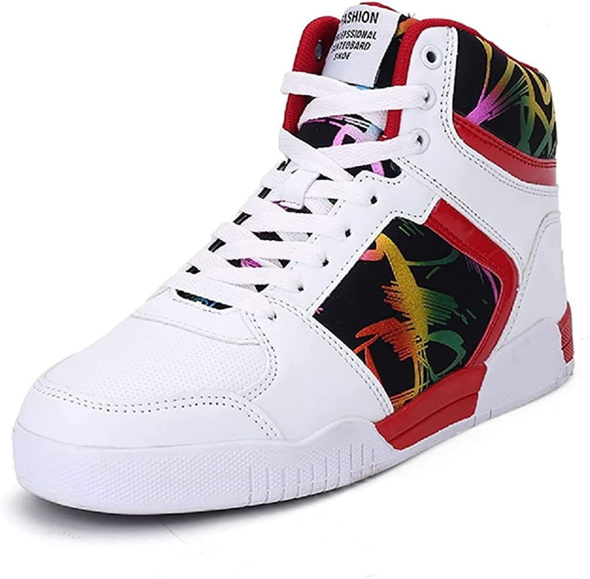 

Мужские модные кроссовки высокие, скейт shoes, стильные повседневные хип-хоп кеды Mg Zervix, белый