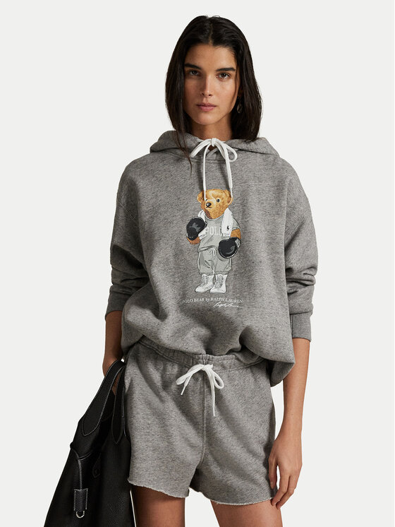 

Свободный крой толстовки 211971713001 Polo Ralph Lauren, серый