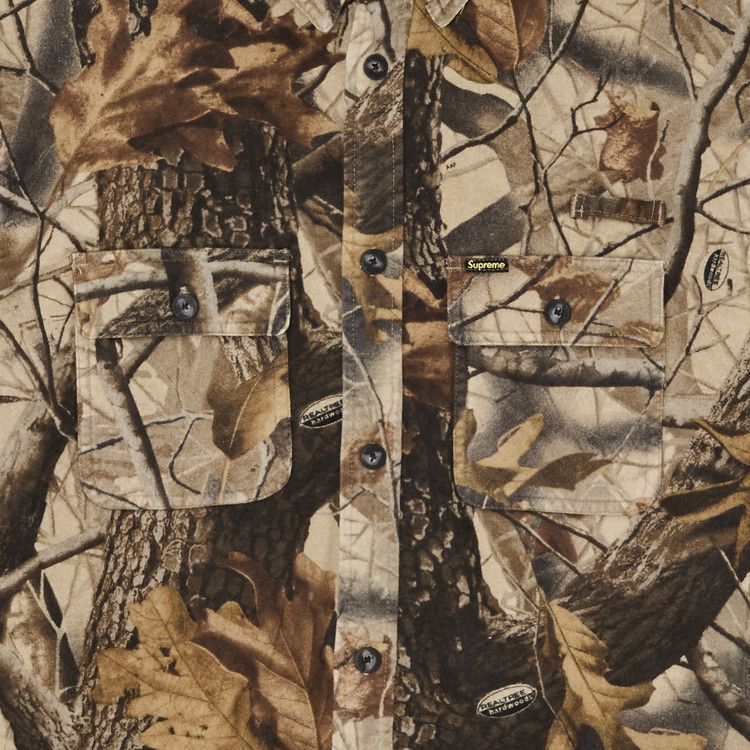 Рубашка Supreme Quilted Lined Hooded Flannel Shirt, Realtree Hardwoods Camo — фото 3