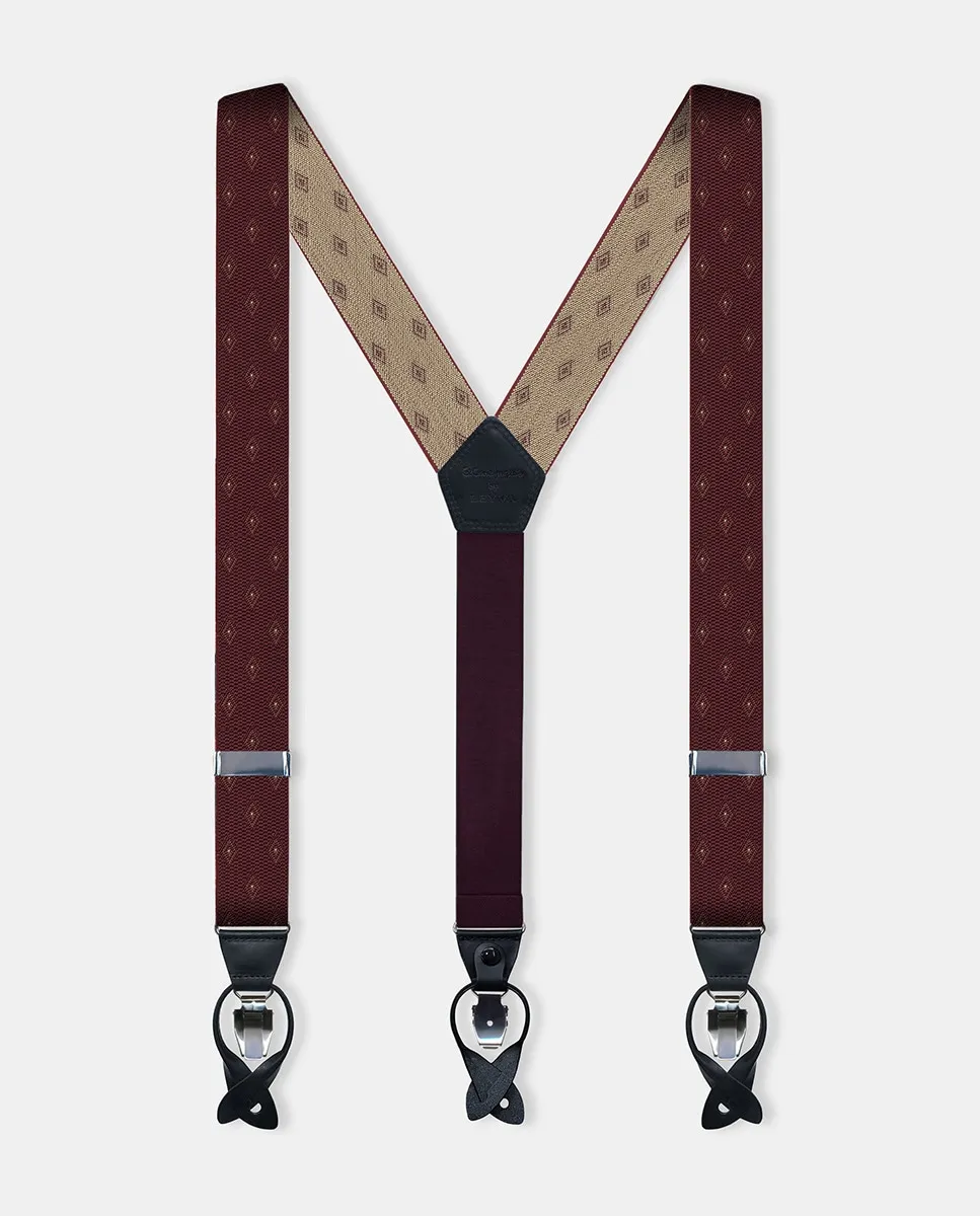 

Двойной ремень для мужчин в футляре Leyva, красный