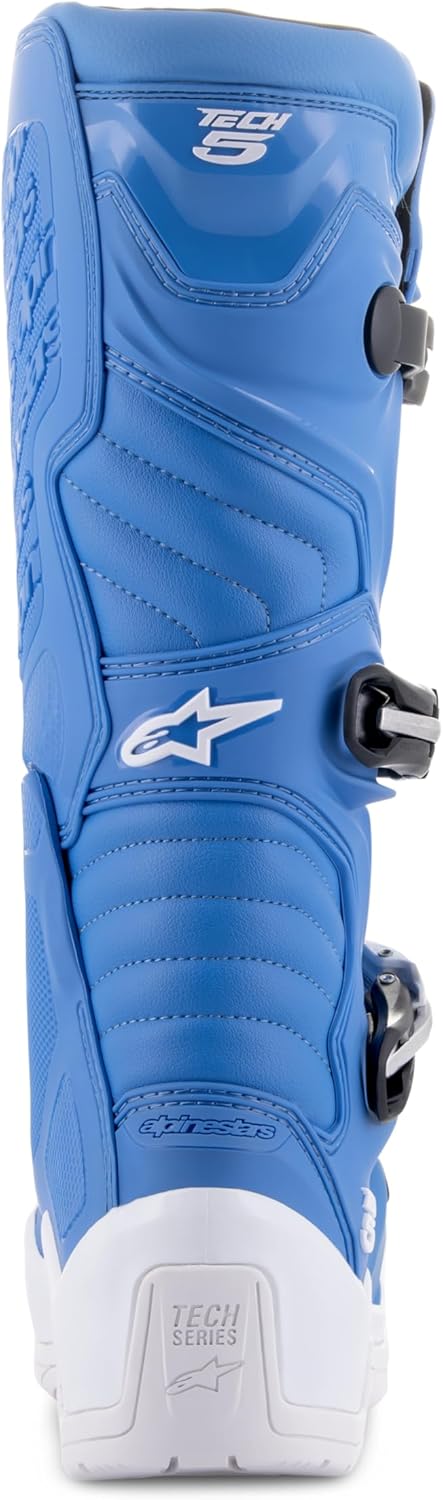 Мужские ботинки Alpinestars Tech 5, белый/синий — фото 3