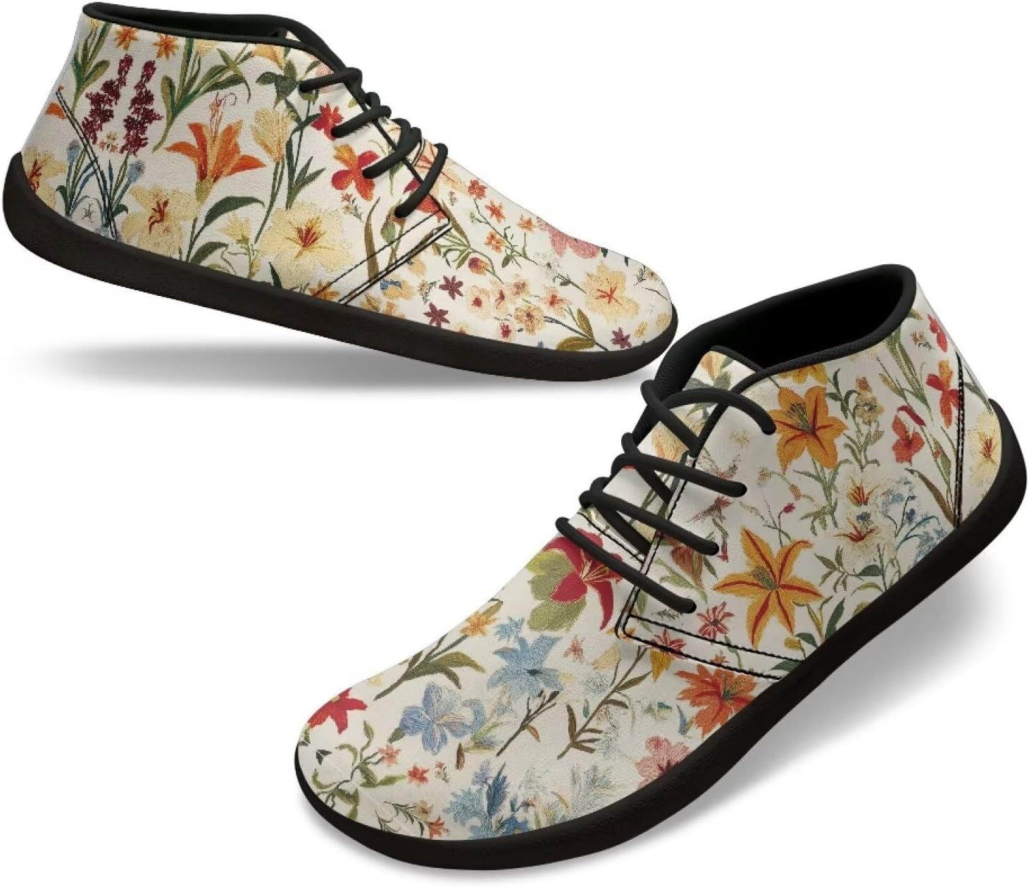 

Мужские водонепроницаемые зимние походные ботинки Barefoot, женские повседневные кроссовки Barefoot Yreiwoby, Floral