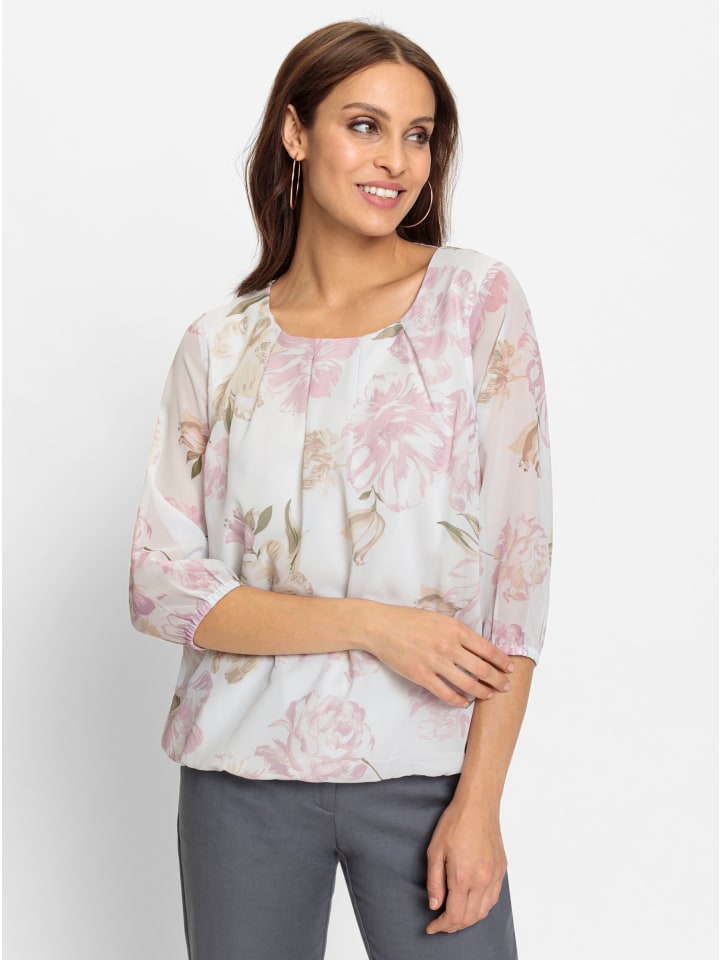 

Блузка без застежки с принтом экрю-розы WITT WEIDEN