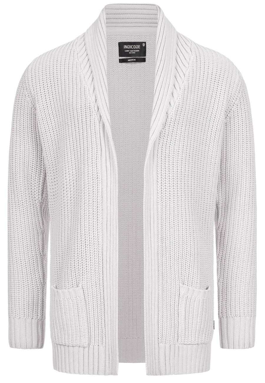 

Вязаный кардиган INDICODE JEANS Knit Cardigan, белый