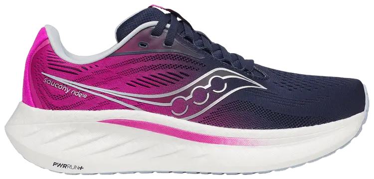 Кроссовки Saucony Wmns Ride 18 'Navy Fuchsia', синий
