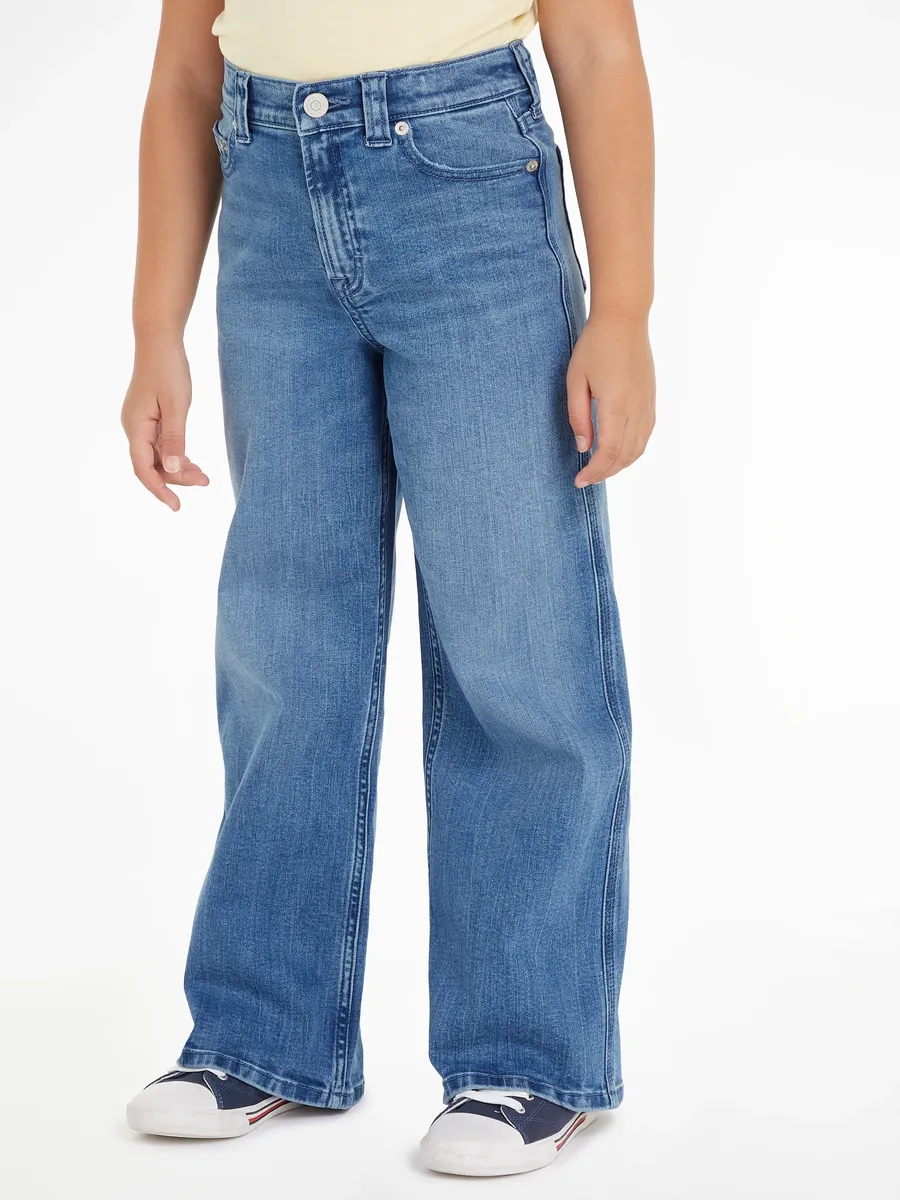 

Прямые джинсы Tommy Hilfiger "MABEL VINTAGE STRAIGHT DENIM", детские до 16 лет с вышивкой логотипа, цвет Vintagestr