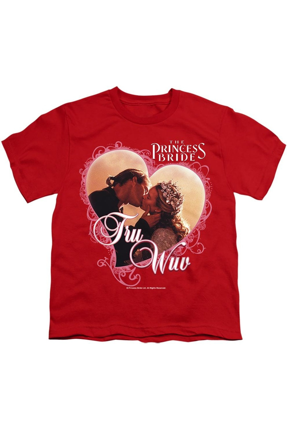 

Футболка с коротким рукавом "Настоящая любовь" из "Принцессы-невесты" для детей Gildan, красный
